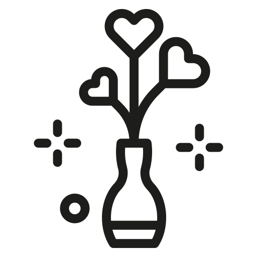 Plant, heart, love, valentines, romantic, romance, valentines day icon